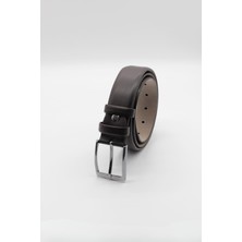 İmza Koyu Kahverengi Dikişsiz Antik %100 Suni Deri Kemer 1046245006_400