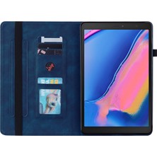 Zunhai Samsung Için Deri Tablet Kılıf A 8.0 2019 8.0 T290 Mavi (Yurt Dışından)