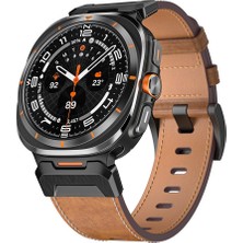 Zunhai Samsung Galaxy Watch Ultra 47Mm Için Deri Watch Band (Yurt Dışından)