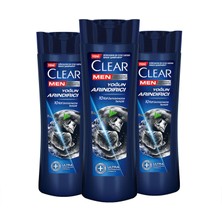 Clear Men Kepeğe Karşı Etkili Şampuan Yoğun Arındırıcı Kömür İle 350 ml x3