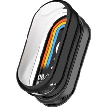 Kreton Xiaomi Smart Band 9 Mi Band 9 ile Uyumlu Kasa ve Ekran Koruyucu 360 Tam Koruma Silikon Kılıf