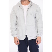 Mishar İtalia Erkek Kapüşonlu Fermuarlı Sweatshirt