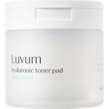 Hyalüronik Asit ve Cadı Fındığı Içeren Nemlendirici Tonikli Ped Luvum Toner Pad 60 Adet