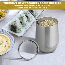 Guitar Yerba Mate Çay Bardağı Seti 12 Oz, Çift Duvar Paslanmaz Kahve Su Kapaklı Bardak 2 Bombillas Pipet Kaşık ve Fırça, Gümüş (Yurt Dışından)