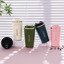 Guitar 510ML Akıllı Kahve Şişesi LED Sıcaklık Göstergesi Termal Kupa Yalıtımlı Bardak Kahve Fincanı Yeşil (Yurt Dışından)