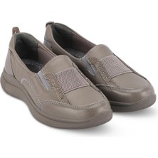 Forelli Lıfe-G Kadın Deri Comfort Ayakkabı Stone