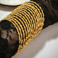 Stillove Gümüş Burma Gold Bilezik