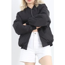 Unisex Bomber Ceket Siyah - 20362.1761.