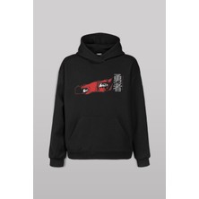 Anime Eyes Japanese Göz Japonca Urban Street Ön Baskılı Sweatshirt Unisex Kapüşonlu Hoodie