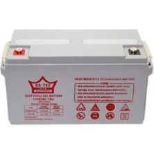 12V 65 Amper Jel Solar Sistem Aküsü 2024 Üretim