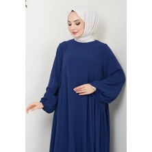 Sufle Ayrobin Tesettür Elbise -Laci
