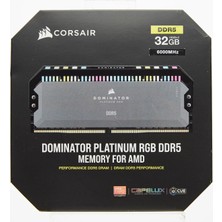 Corsair Domınator Platınum  32GB (2X16GB) DDR5 6000MHZ CL36 Ram  (CMT32GX5M2D6000Z36)