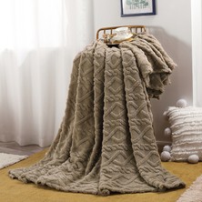 70 * 100 cm Süper Yumuşak Sıcak Katı Sıcak Polar Battaniye Atmak Kilim Kanepe Yatak (Yurt Dışından)