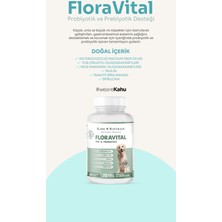 Kahu Naturals Floravital, Köpekler Için Probiyotik ve Prebiyotik Desteği, 60 Tablet