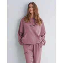 Flamenco Cozy Winter Saf Pamuk Bisiklet Yaka Sweatshirt