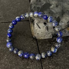 Yıldız Doğal Taş Sertifikalı Lapis Lazuli 6 mm Doğal Taş Bileklik
