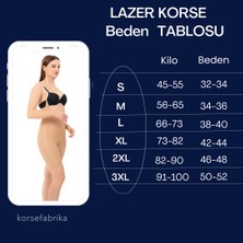 Gerçek Lazer Askılı Paçalı Iz Yapmayan Göğüs Altı Toparlayıcı Kaymaz Katlanmaz Body Korse