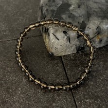 Yıldız Doğal Taş Sertifikalı Dumanlı Kuvars 6 mm Doğal Taş Bileklik