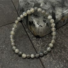 Yıldız Doğal Taş Sertifikalı Labrodorit 6 mm Doğal Taş Bileklik