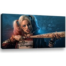 Reklam Ofisi Harley Quinn Modern Art, Dekoratif Premium Kanvas Tablo