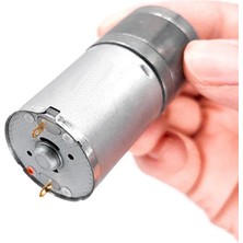 Robiz 24V 1000RPM JGA25-370 Redüktörlü Dc Motor Metal Dişli Yüksek Tork Kuvvet 25MM