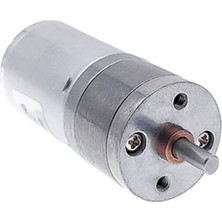 Robiz 24V 1000RPM JGA25-370 Redüktörlü Dc Motor Metal Dişli Yüksek Tork Kuvvet 25MM