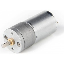 Robiz 24V 1000RPM JGA25-370 Redüktörlü Dc Motor Metal Dişli Yüksek Tork Kuvvet 25MM