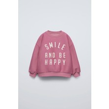 Be Happy Puantiyeli Sweat Tayt (Tayt Şardonludur) Çocuk Takım