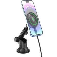 Manyetik Kablosuz Şarj Araç Içi Tutucu CX017 Siyah