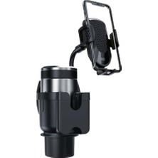 Xo C140 2in1 Bardaklık Tutucu Uyumlu Sabitleme Mekanizmalı Araç İçi Telefon Termos Tutucu Ayarlanabilir