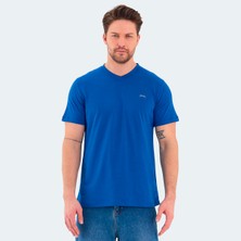 Slazenger RIVALDO Erkek Tişört Saks Mavi