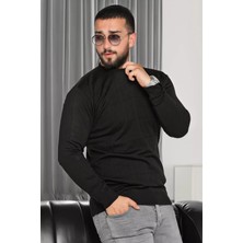 Mishar İtalia Erkek Bisiklet Yaka Desenli Triko Kazak