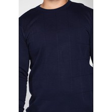 Mishar İtalia Erkek Bisiklet Yaka Desenli Triko Kazak