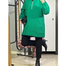 Mymood Omuzları Taşlı Kapitone Tunik