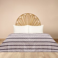 Evidea Soft Londra Çift Kişilik Yatak Örtüsü - Antrasit - 200X230 cm