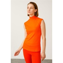 On Fashion Triko Dik Yaka Kolsuz Basic Bluz