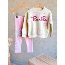 Barbie Sweatshırt Tayt Çocuk Takım