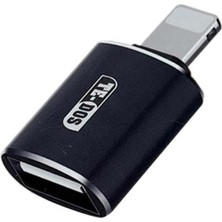 Te-Dos Lightning To USB iPhone iPad Uyumlu Flash Bellek Bağlantı Aparatı Adaptörü Mini Otg C3308