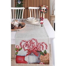 Premium Yılbaşı Candy Su Geçirmez Runner 45X160
