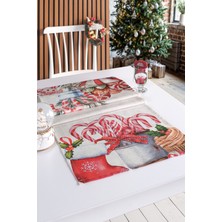 Premium Yılbaşı Candy Su Geçirmez Runner 45X160
