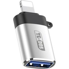 Te-Dos Lightning To USB iPhone iPad Uyumlu Tak Çalıştır Flash Bellek Bağlantı Adaptörü Otg C3309