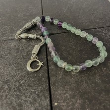 Sertifikalı Florit 6mm 33LÜK Doğal Taş Tesbih