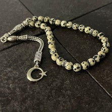Sertifikalı Dalmaçyalı Jasper 6mm 33LÜK Doğal Taş Tesbih