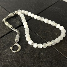 Sertifikalı Selenit 6mm 33LÜK Doğal Taş Tesbih