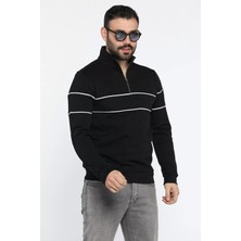 Mishar İtalia Erkek Dik Yaka Yarım Fermuarlı Sweatshirt