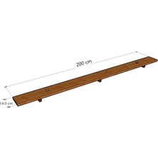 Pinoxi Koltuk Arkası Uçan Raf Duvar Rafı 200  cm