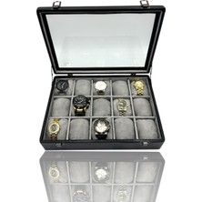 Dijital Çarşı Diji 15'li Saat Kutusu Saat Çantası Siyah