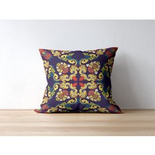 Home Geleneksel Osmanlı Motif Mor 4 Adet Kırlent Kılıfı