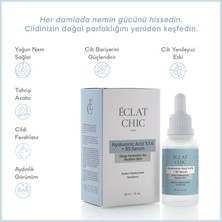 Eclat Chic Yoğun Nemlendirme ve Dolgunlaştırıcı Etkili Yenileyici Cilt Bakım Serumu (Hyaluronic Acid %1.4 + B5)