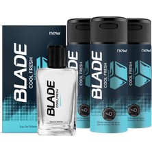 Blade Cool Fresh Edt Erkek Parfüm 70 ml & Deodorant 3X150 ml